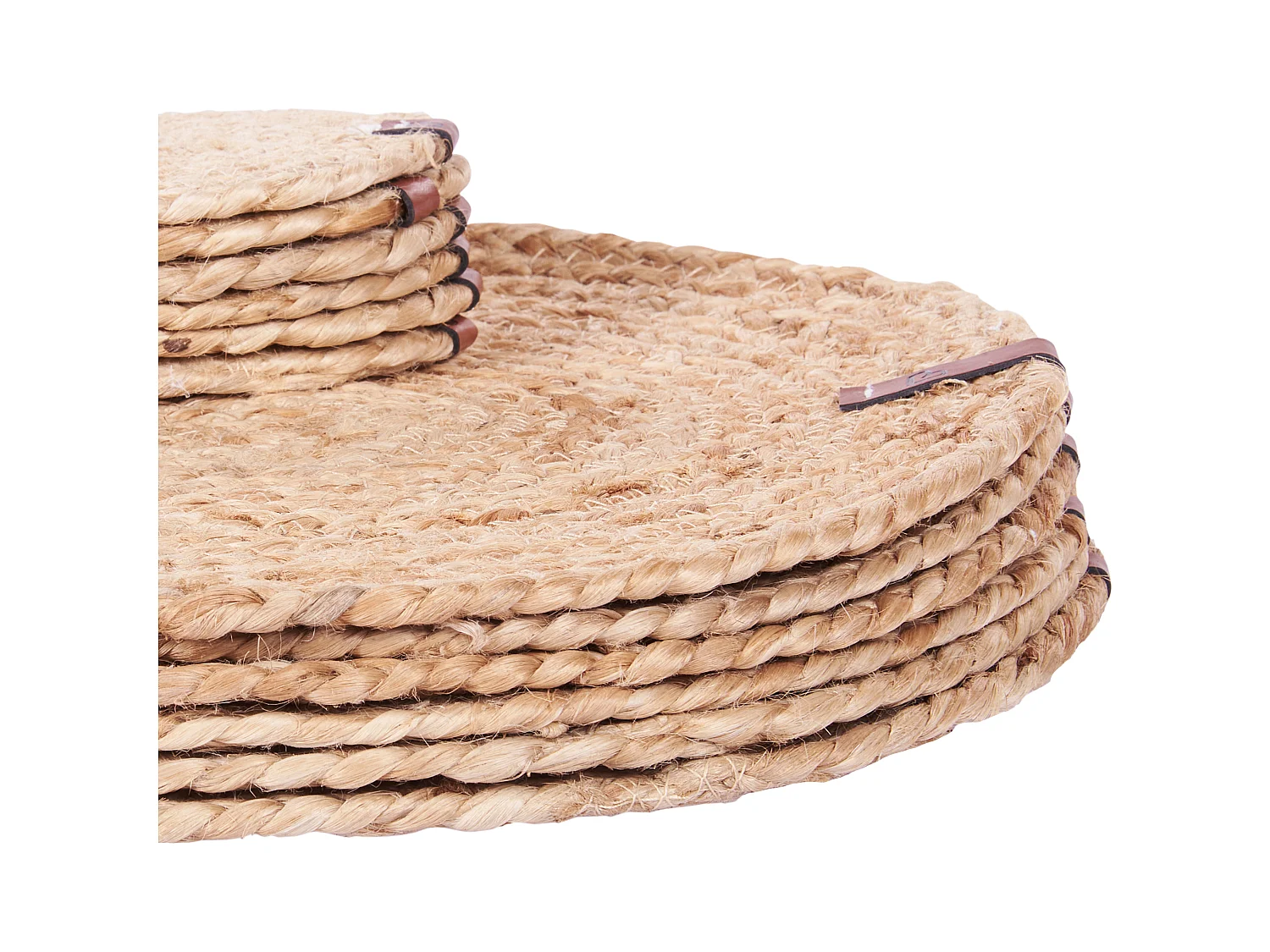 Ensemble sets de table et sous-verres BUSHYLARK Naturel Jute