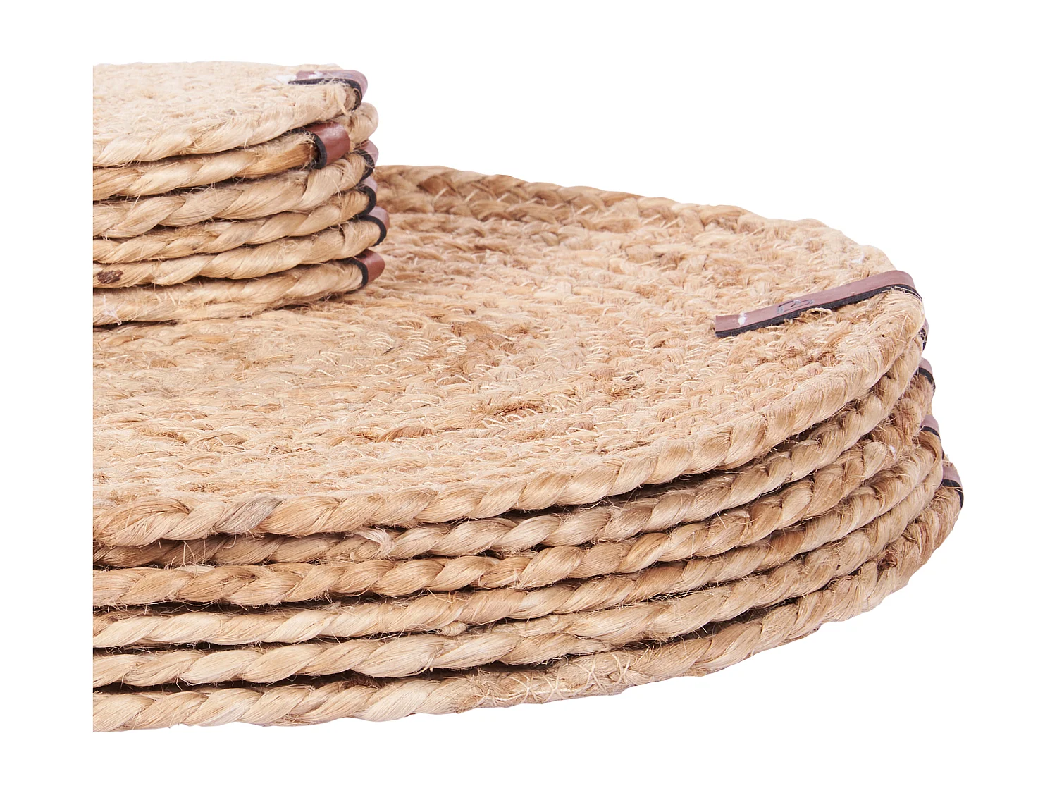 Ensemble sets de table et sous-verres BUSHYLARK Naturel Jute