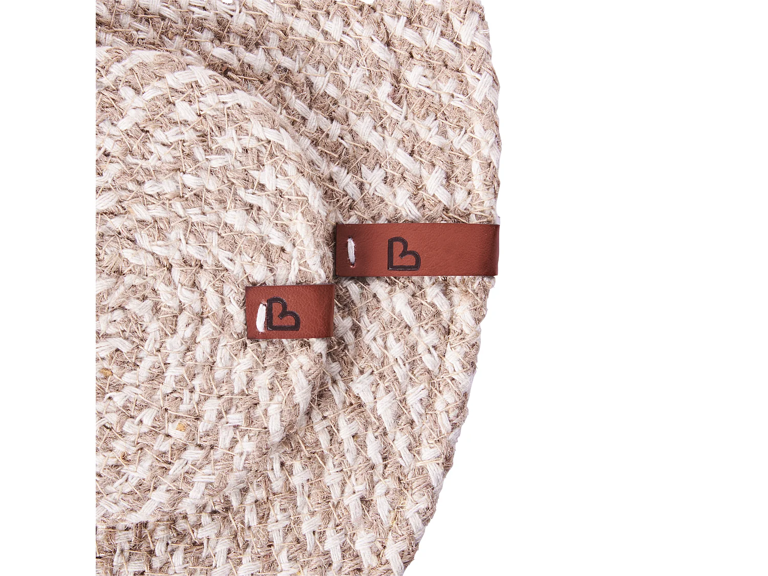 Placemats en onderzetters set PIPTURUS Natuurlijk Jute