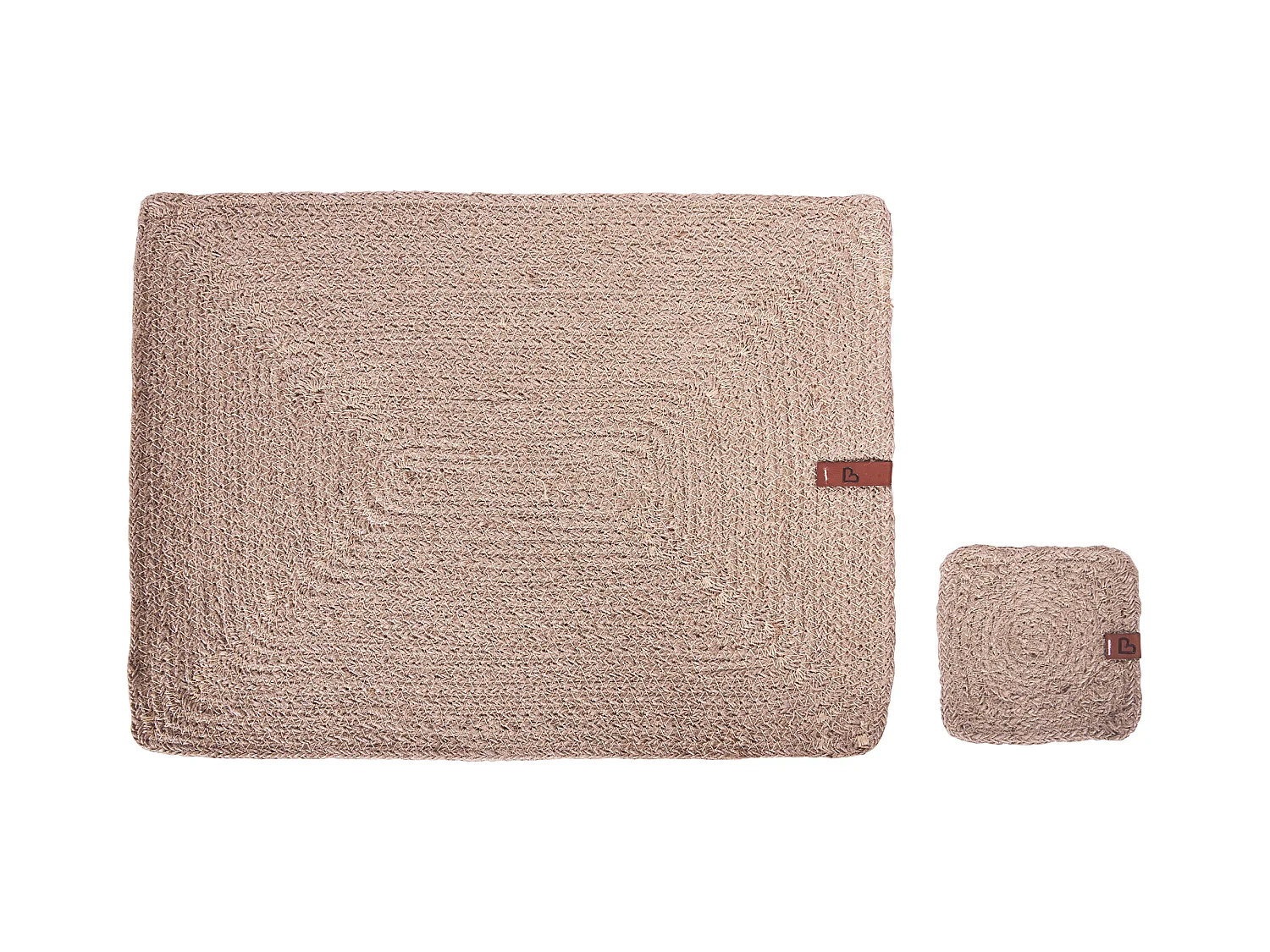 Conjunto de manteles individuales y posavasos SALTBUSH Natural Yute