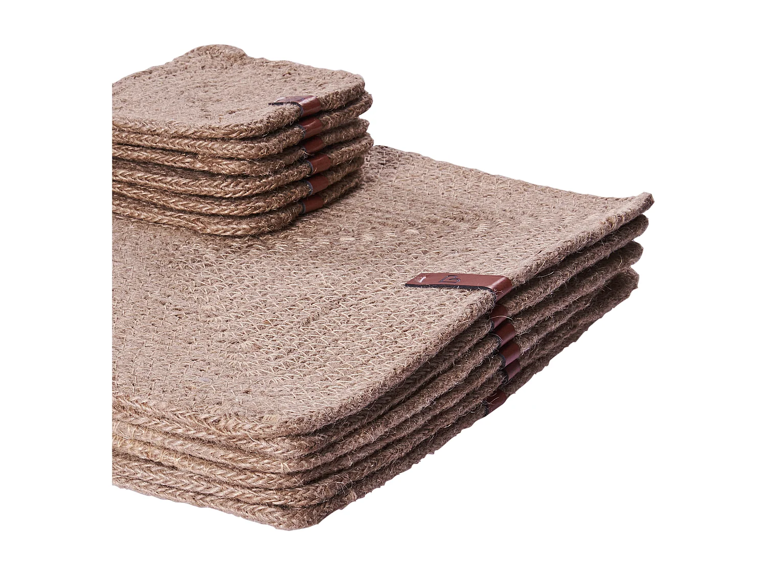 Ensemble sets de table et sous-verres SALTBUSH Naturel Jute