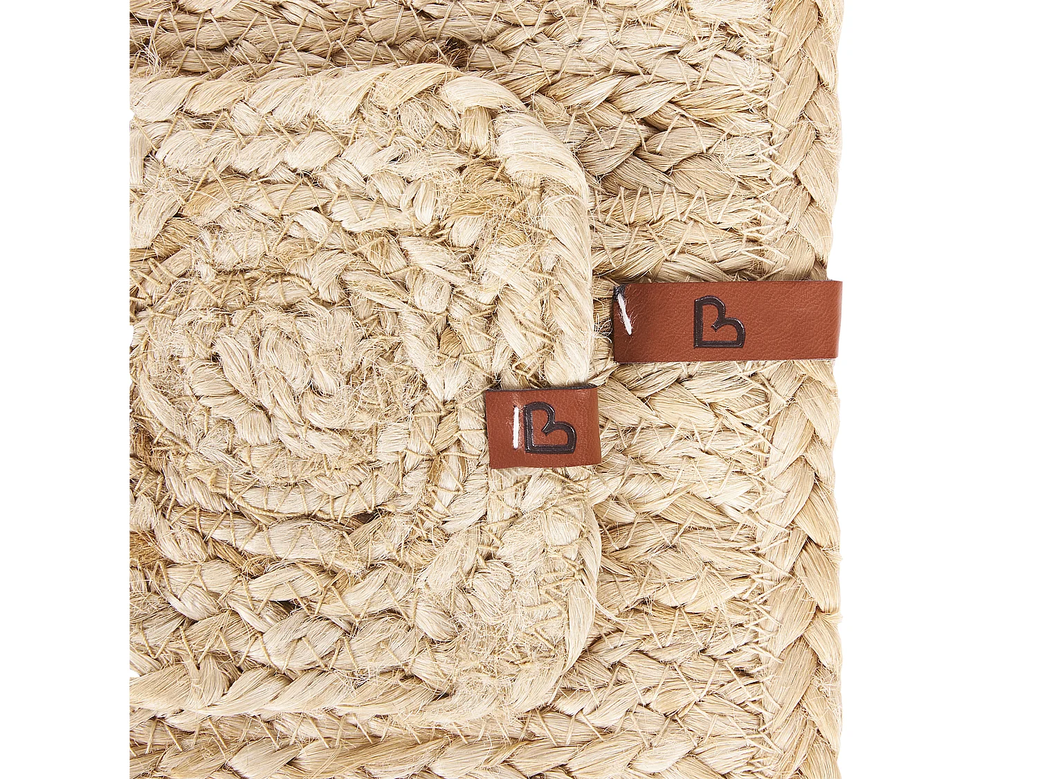 Ensemble sets de table et sous-verres QUANDONG Naturel Jute