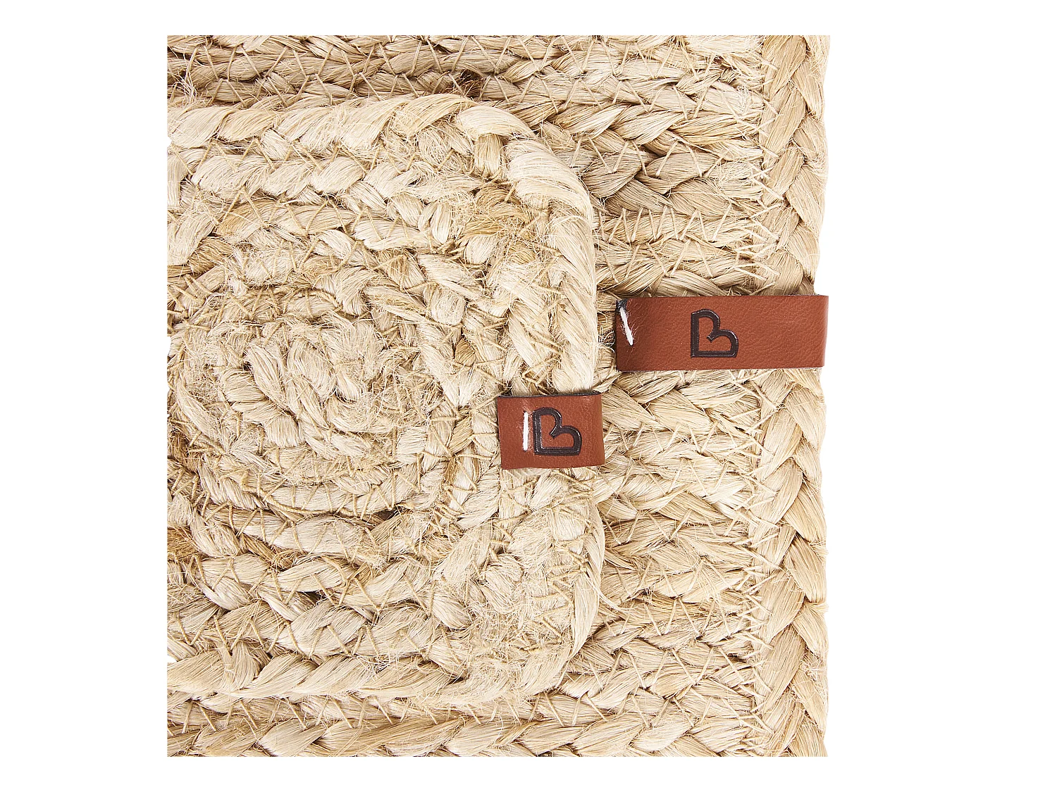 Placemats en onderzetters set QUANDONG Natuurlijk Jute