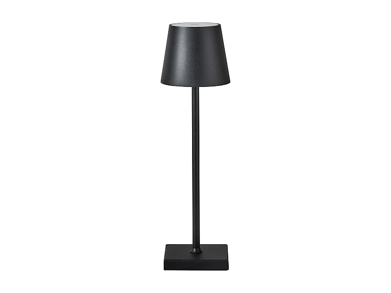 Lampe de table LED sans fil BACEIRO Avec variateur Métal Noir