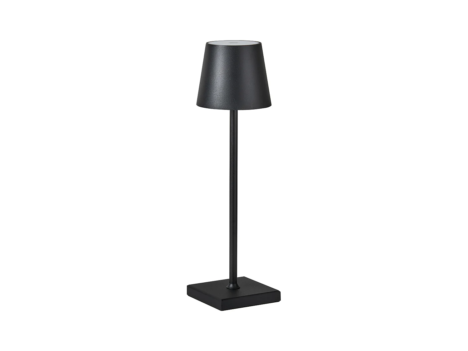 LED draadloze tafellamp BACEIRO Met dimmer Metaal Zwart