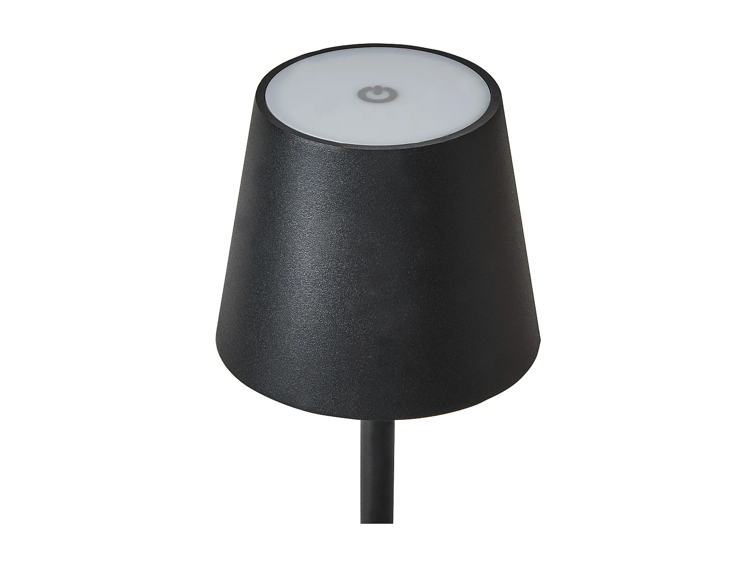 LED draadloze tafellamp BACEIRO Met dimmer Metaal Zwart