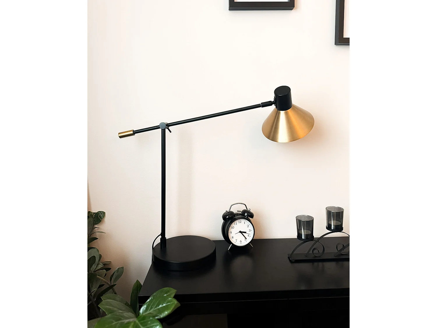 Lampe de bureau PINKEEN Métal Doré