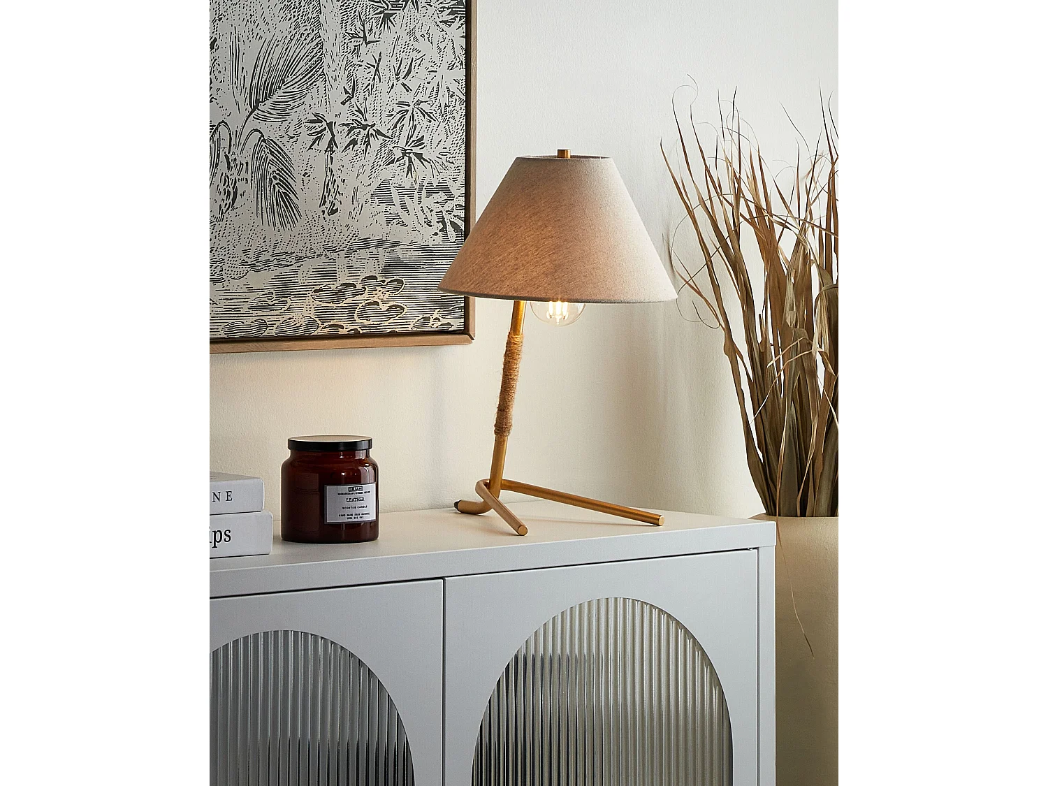 Lampe à poser FLEMING Métal Doré