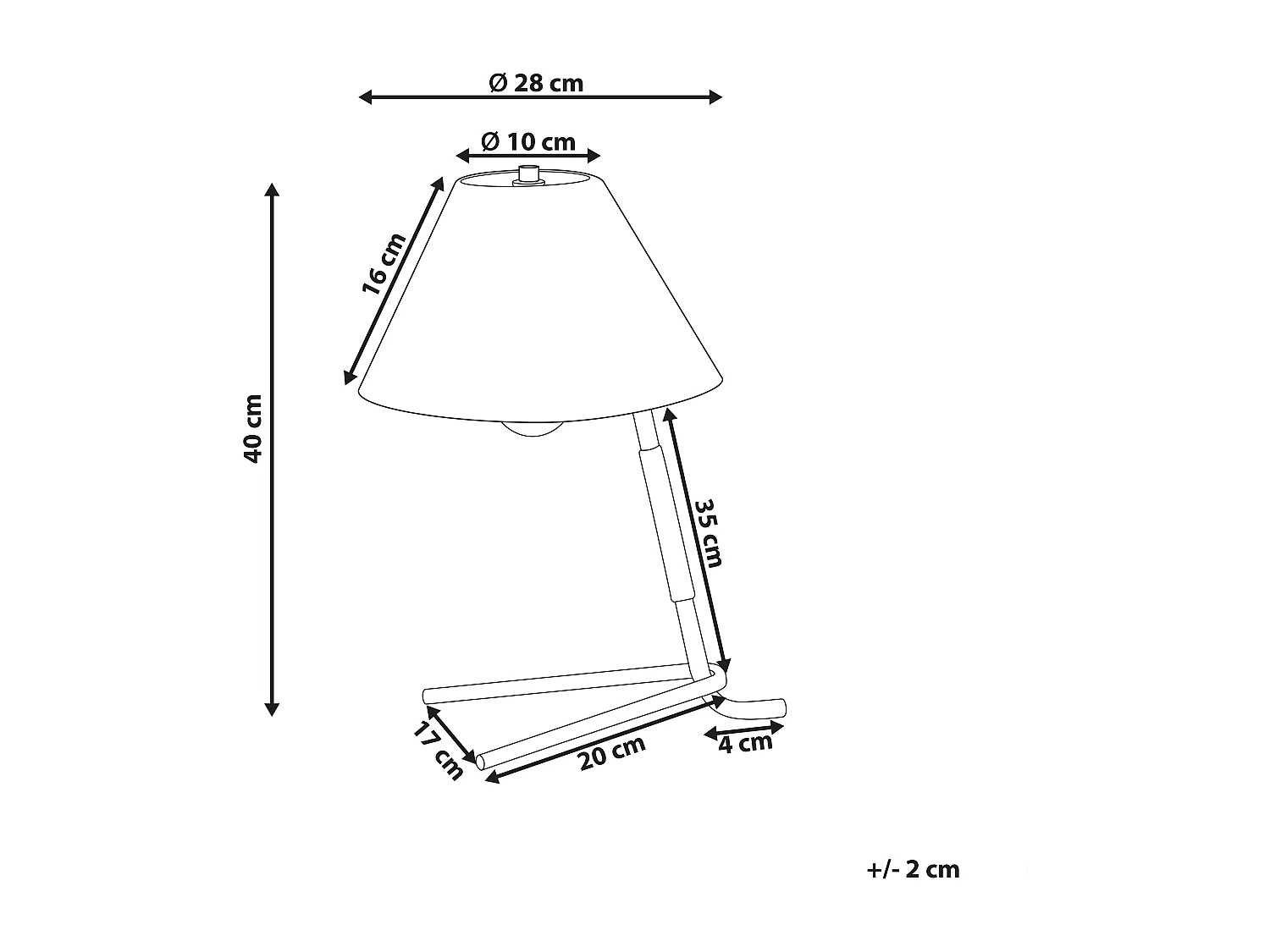 Lampe à poser FLEMING Métal Doré