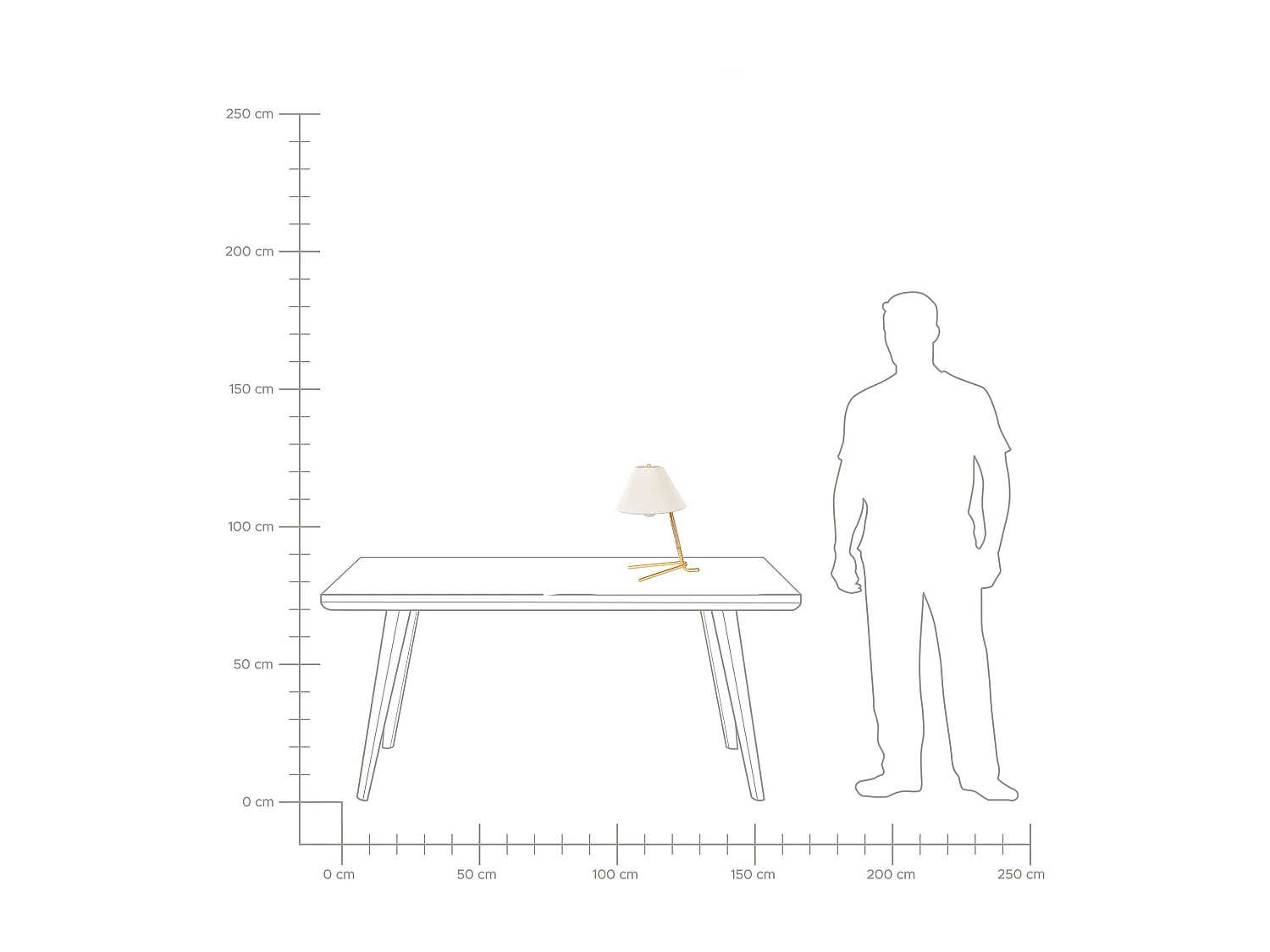 Lampe à poser FLEMING Métal Doré