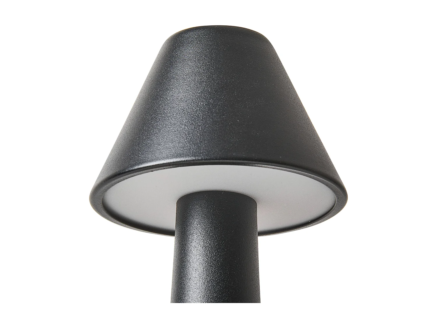 Conjunto de 2 lámparas LED inalámbricas de mesa JOANES con regulador de intensidad Metal Negro