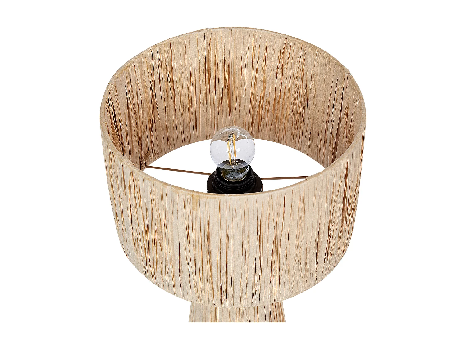 Lampada da tavolo WELMEL Vimini Naturale