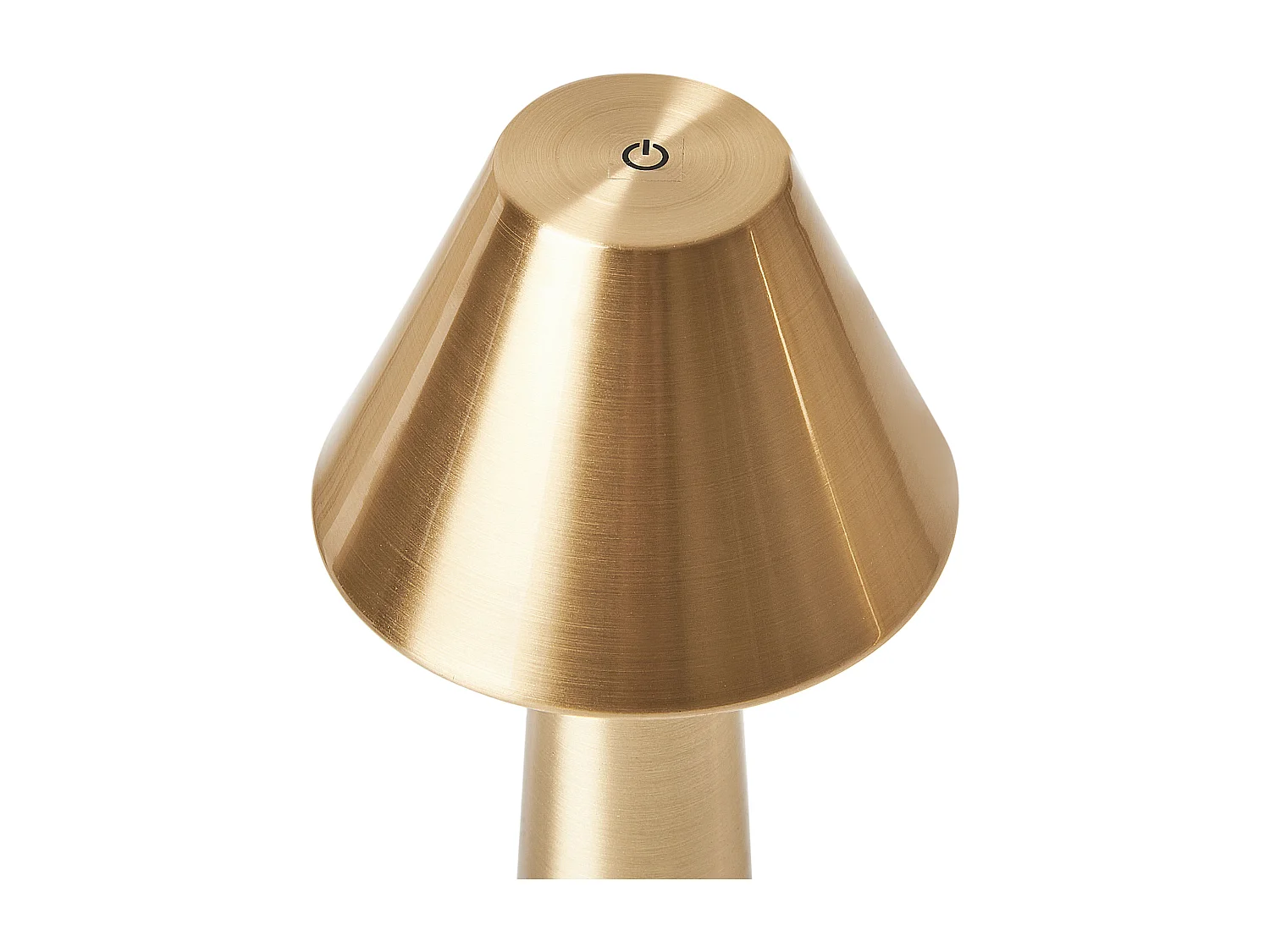 Tischlampen 2er Set Metall gold wiederaufladbar kabellos Touch Funktion Joanes