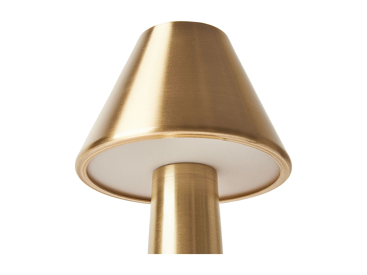 Tischlampen 2er Set Metall gold wiederaufladbar kabellos Touch Funktion Joanes