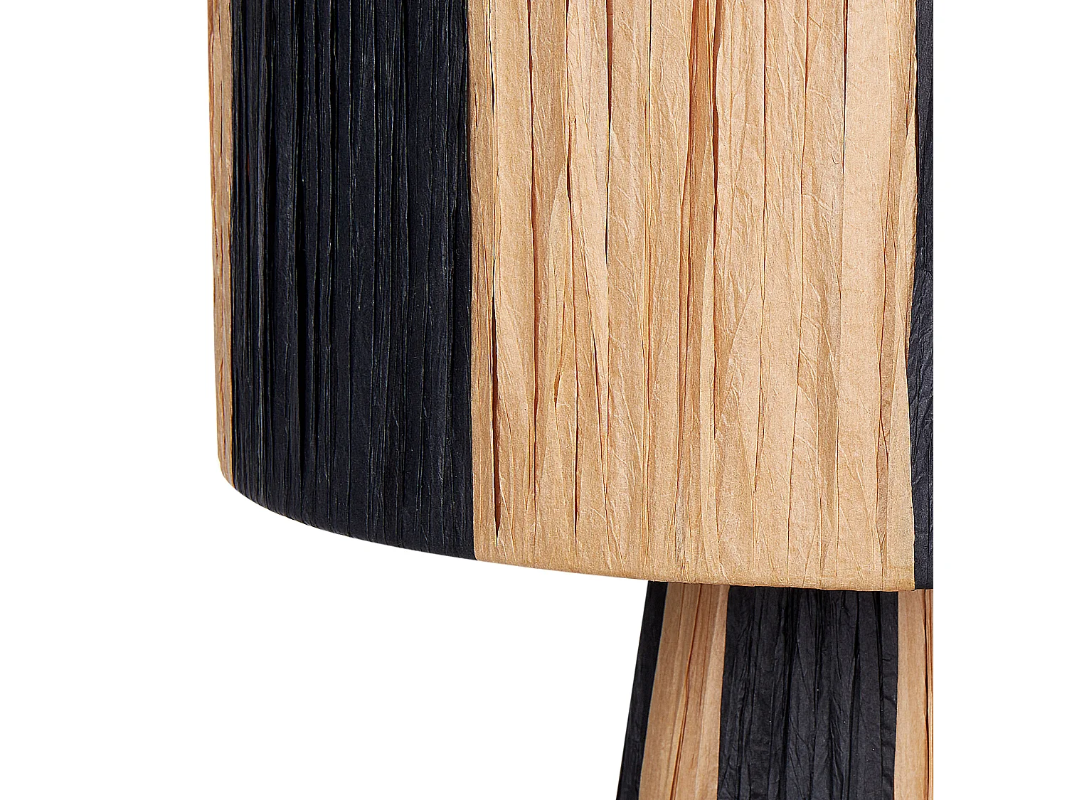 Lampe à poser WELMEL Osier Marron/noir