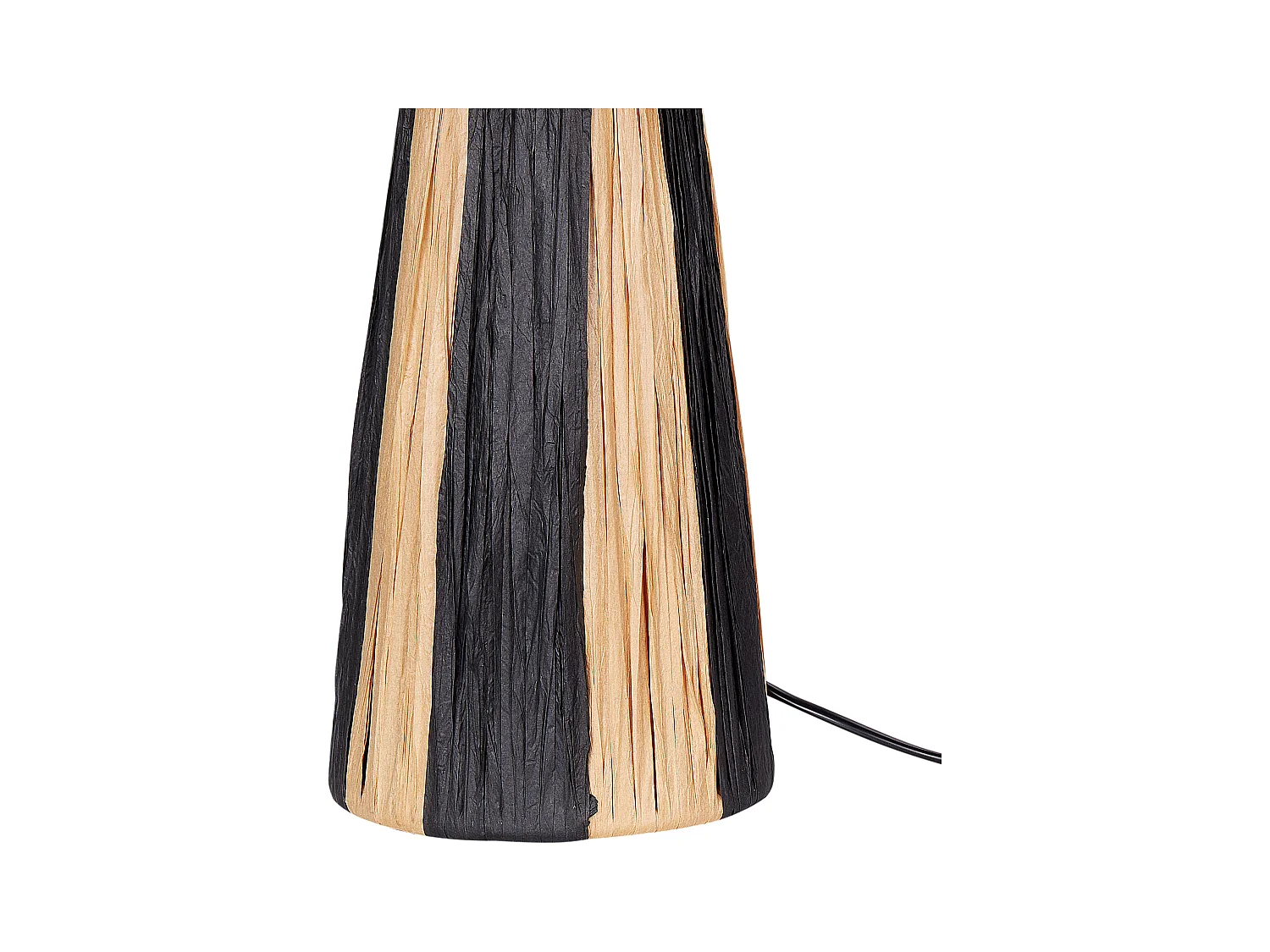 Lampe à poser WELMEL Osier Marron/noir