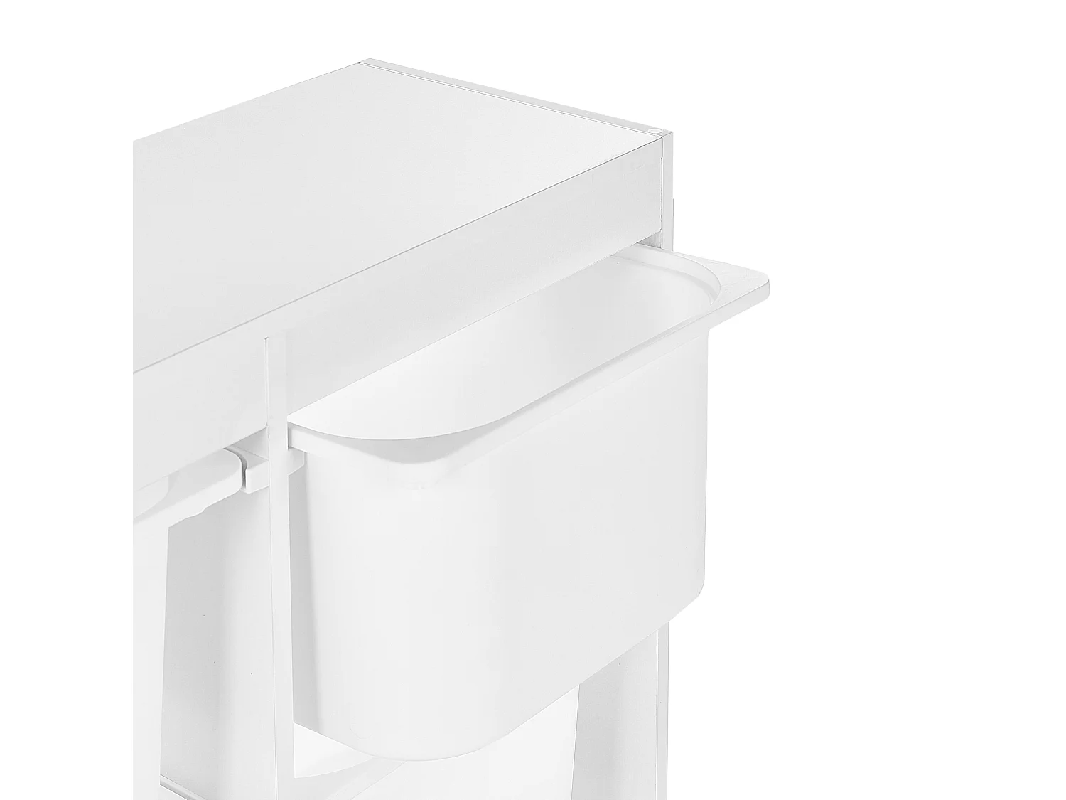 Regal mit 6 Aufbewahrungsboxen TOBIN Holzwerkstoff Weiss