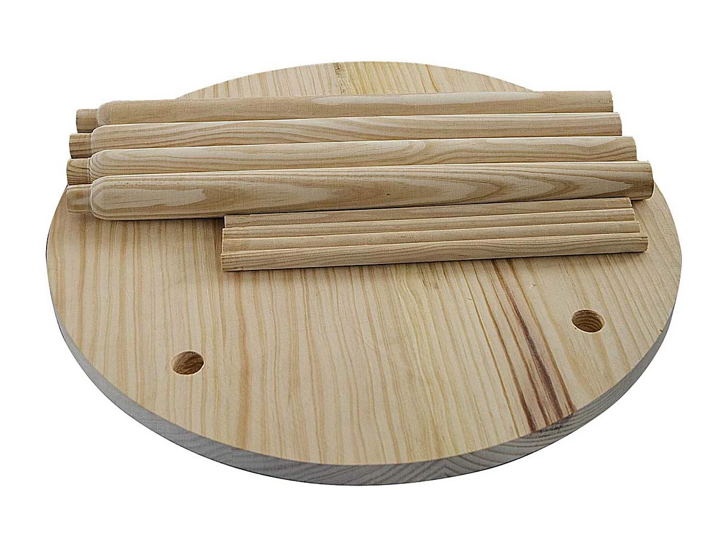 Ensemble table et chaise enfant en bois couleur naturel clair 45x45x49,5cm