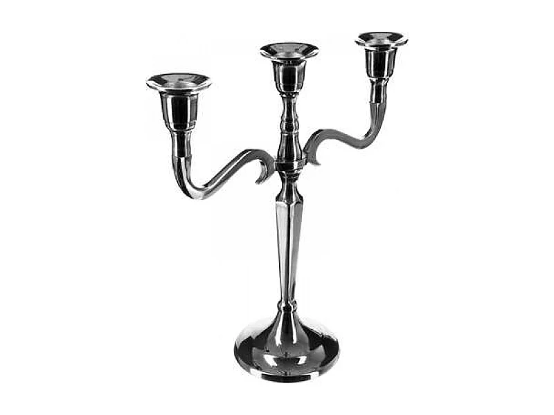 WELL HOME - Candélabre moderne en métal à 3 bras 22,5x9,1x26,5cm