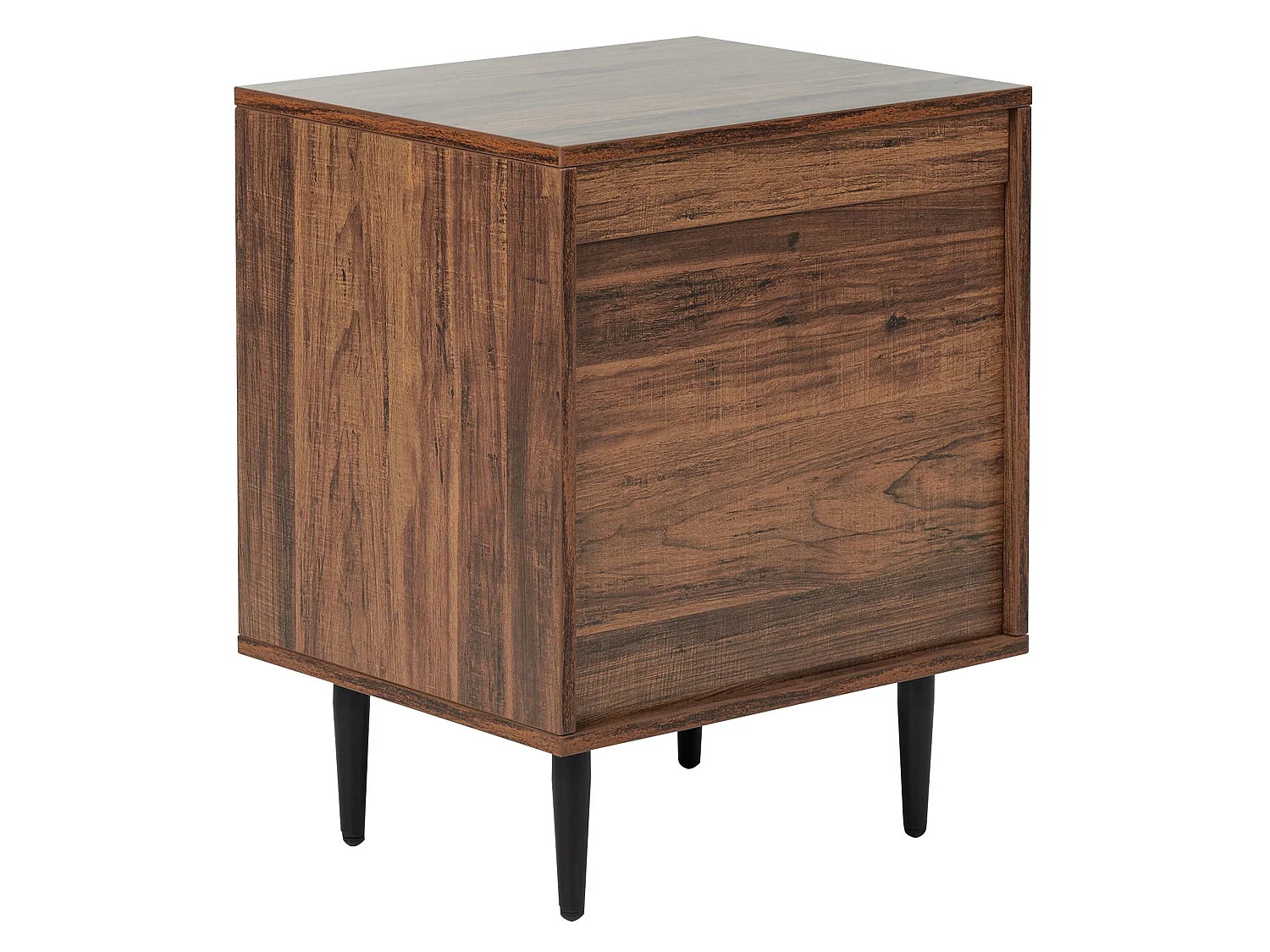 2 Drawer Bedside Table KEITH Dark Brown