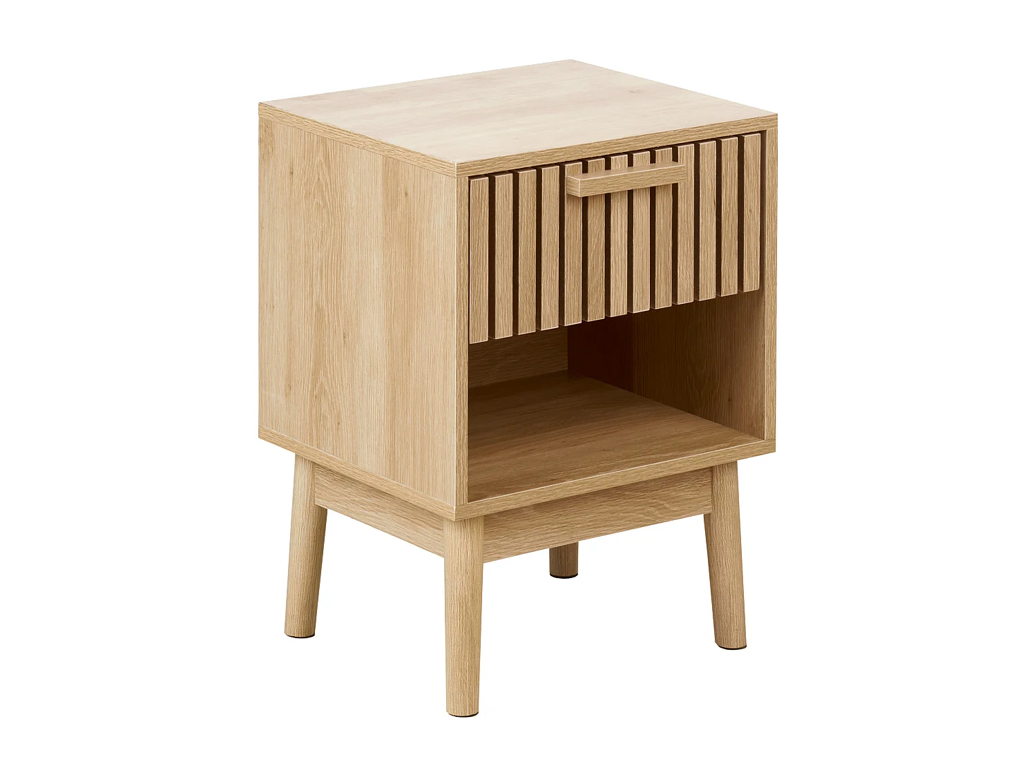 Table de nuit à 1 tiroir LYNWOOD Marron clair