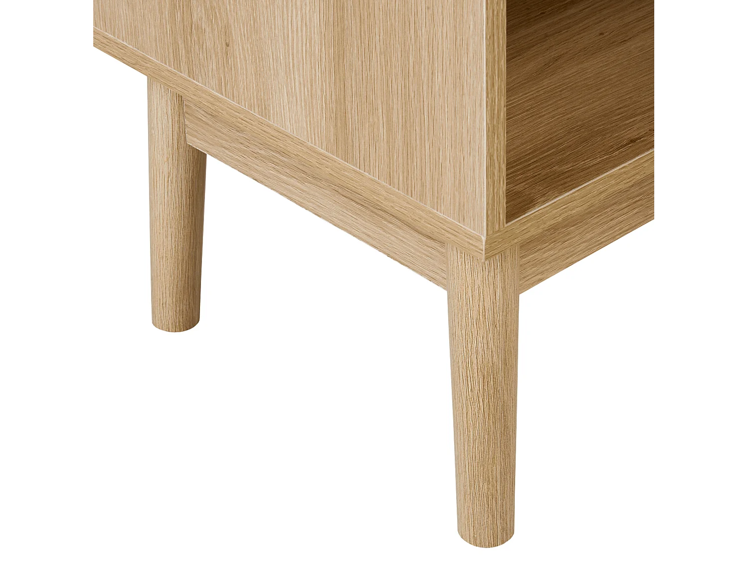 Table de nuit à 1 tiroir LYNWOOD Marron clair