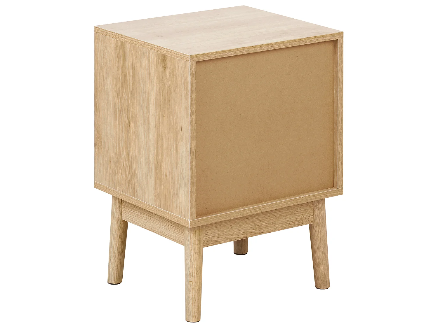 1 Drawer Bedside Table LYNWOOD Light Brown