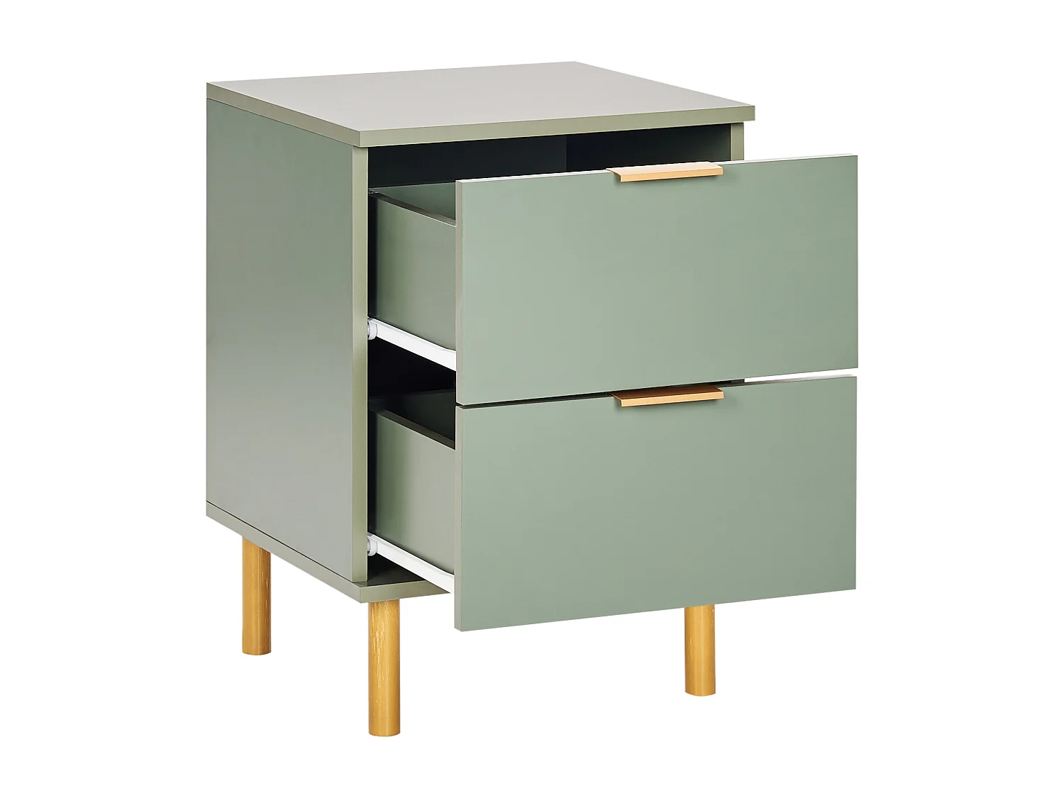 Comodino 2 cassetti WALPOLE Verde