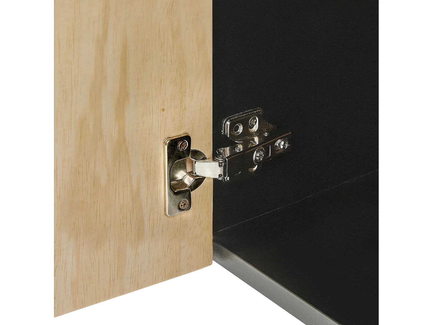 Table de chevet DALCROSS Marron/noir