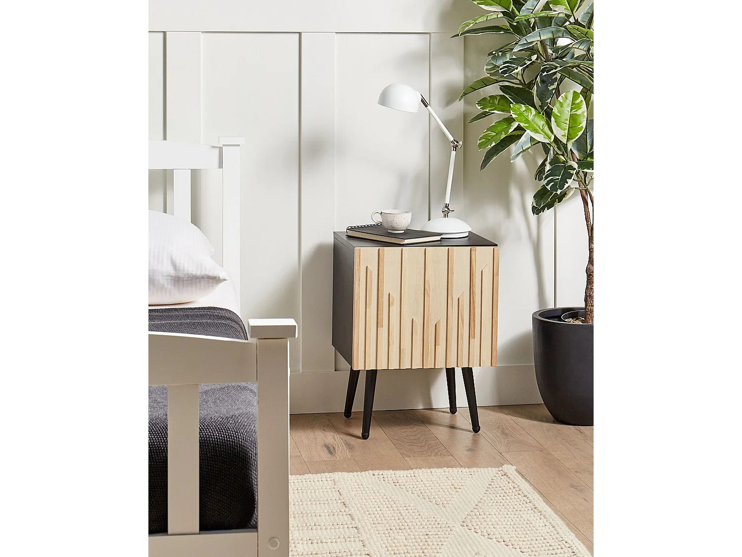 Nachtkastje DALCROSS Bruin/zwart