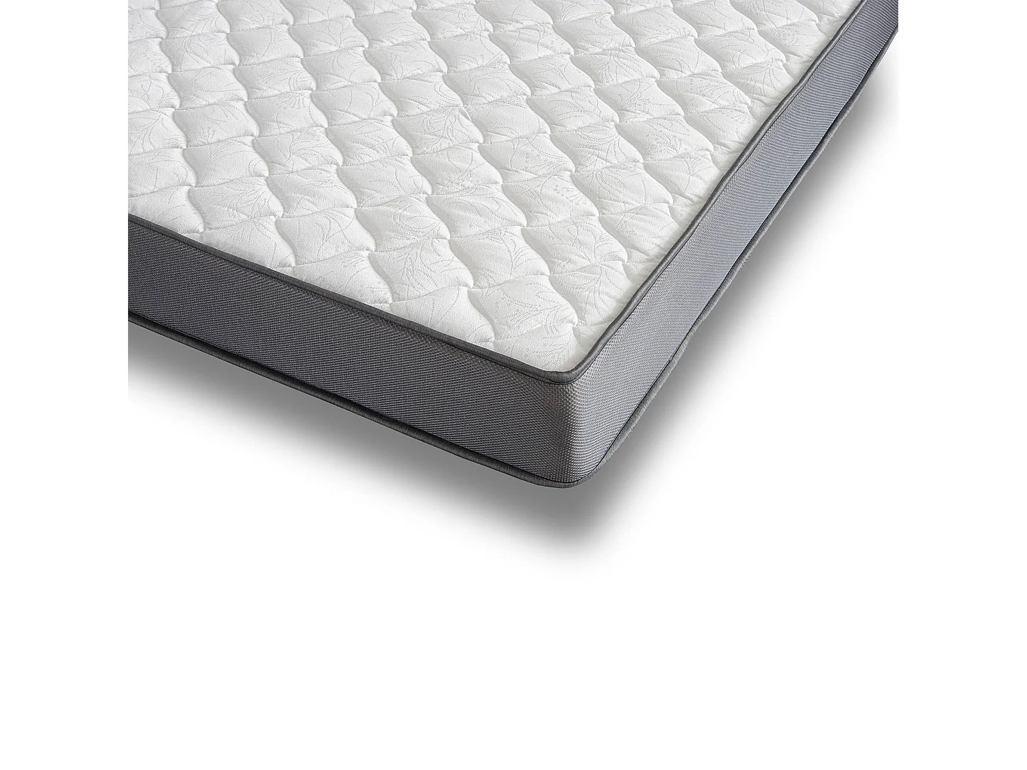 Bosco - Lit enfant et matelas en bois beige 195x98x148cm