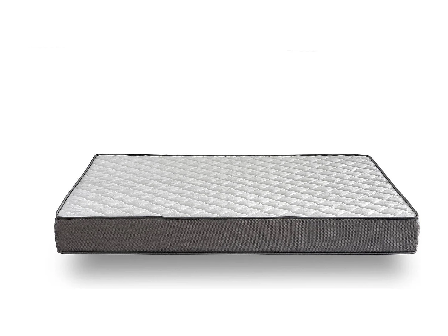 Bosco - Lit enfant et matelas en bois blanc 195x98x148cm