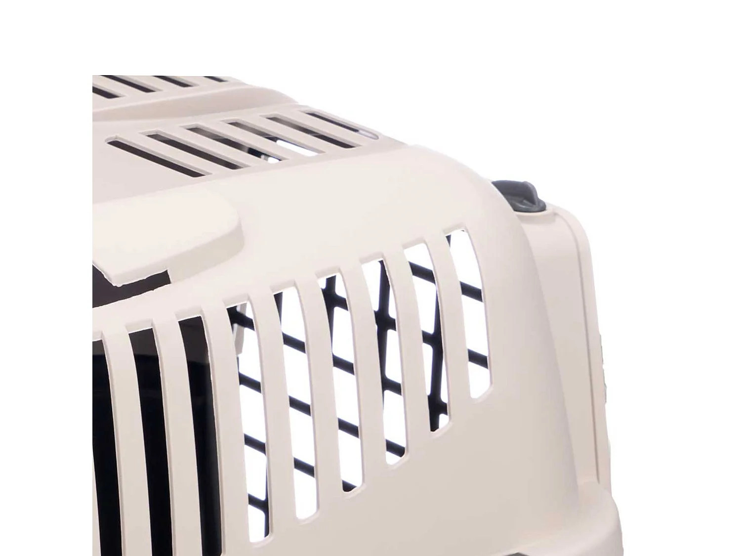 Cage de transport pour animaux en plastique noir 55x36x35cm