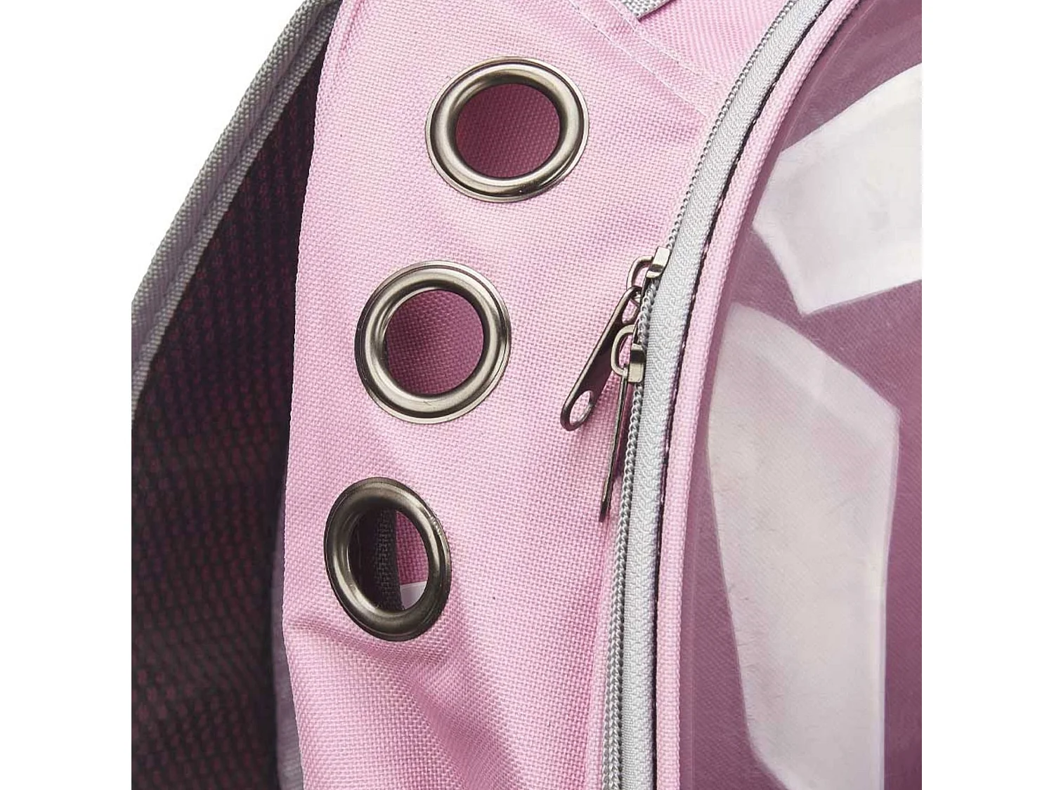 Sac à dos de transport pour animaux en polyester rose 33x43x26cm