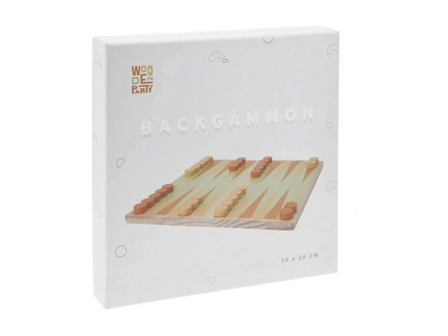WELL HOME - Jeu de société BACKGAMMON avec sac en coton