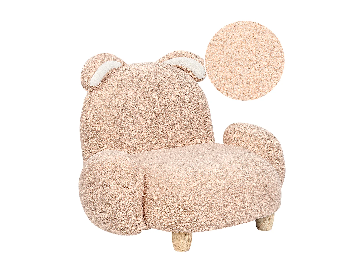 Sedia per bambini tessuto beige KANNA