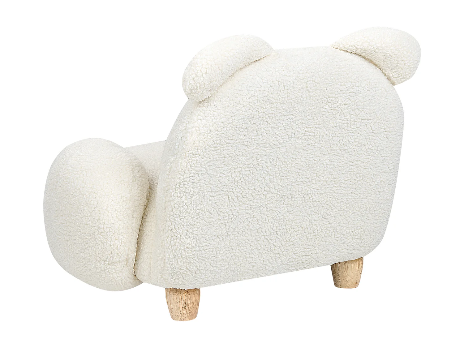 Kindersessel Teddy-Optik cremeweiss Tierform Hase KANNA