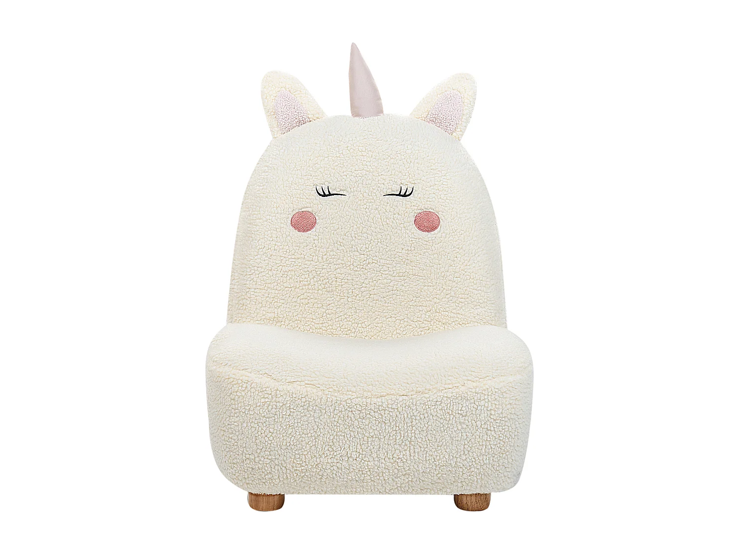 Kinderfauteuil LULEA Bouclé Gebroken wit