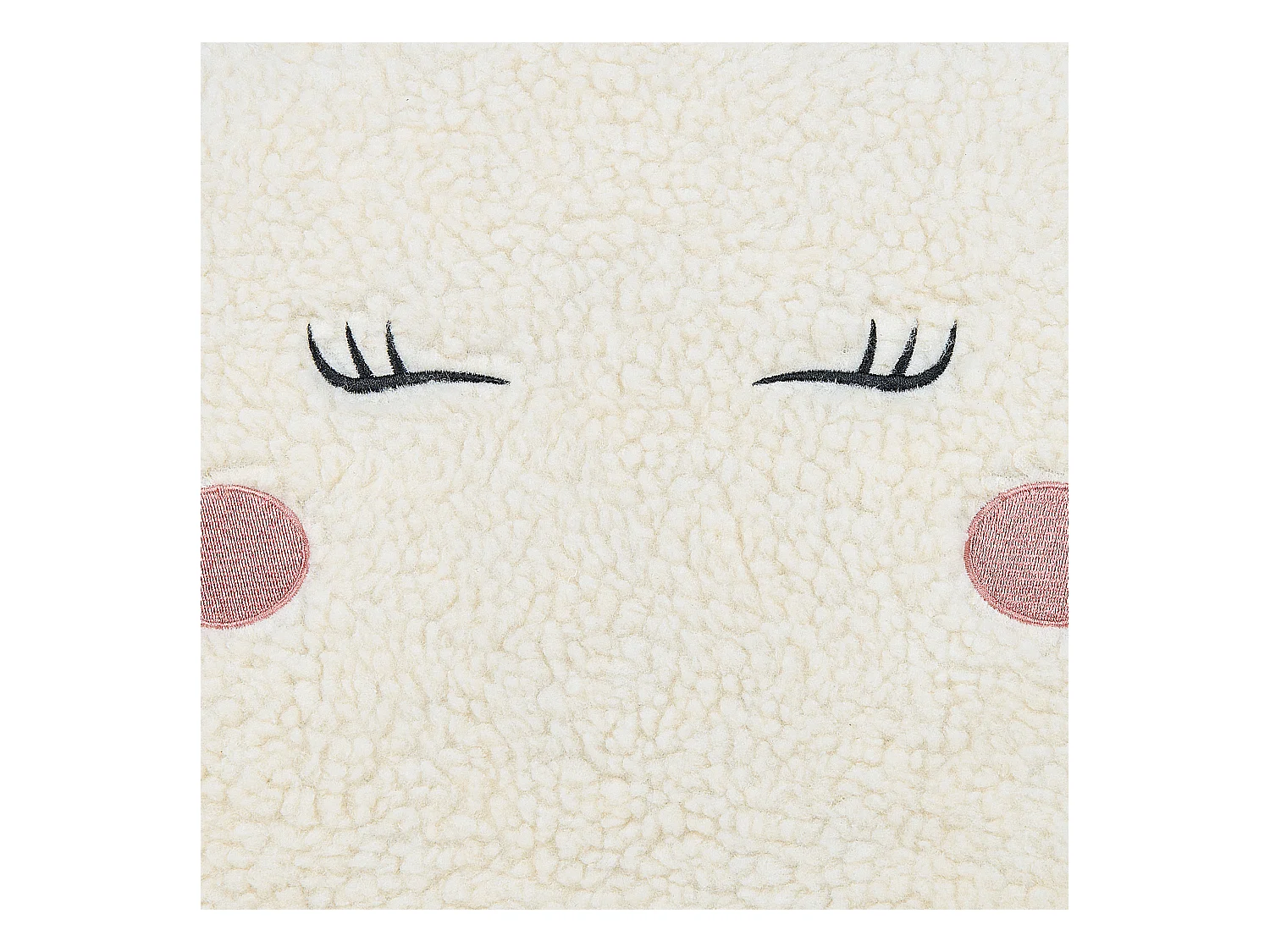Fauteuil pour enfants Licorne LULEA Bouclé Blanc cassé