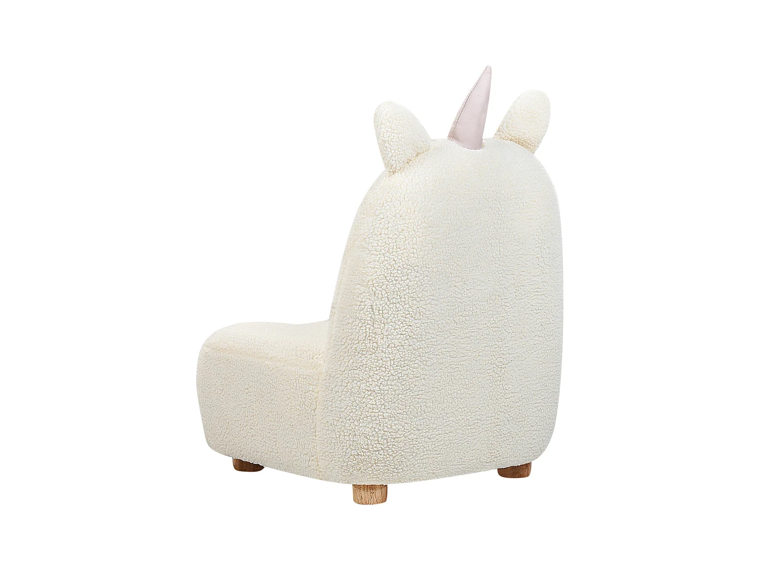 Fauteuil pour enfants Licorne LULEA Bouclé Blanc cassé