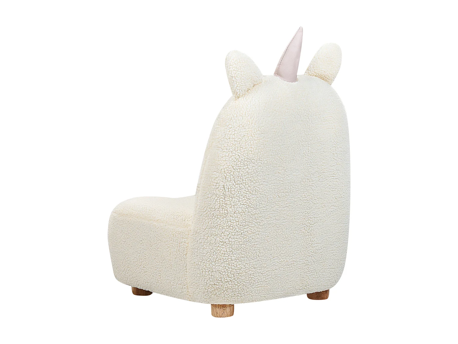 Fauteuil pour enfants Licorne LULEA Bouclé Blanc cassé