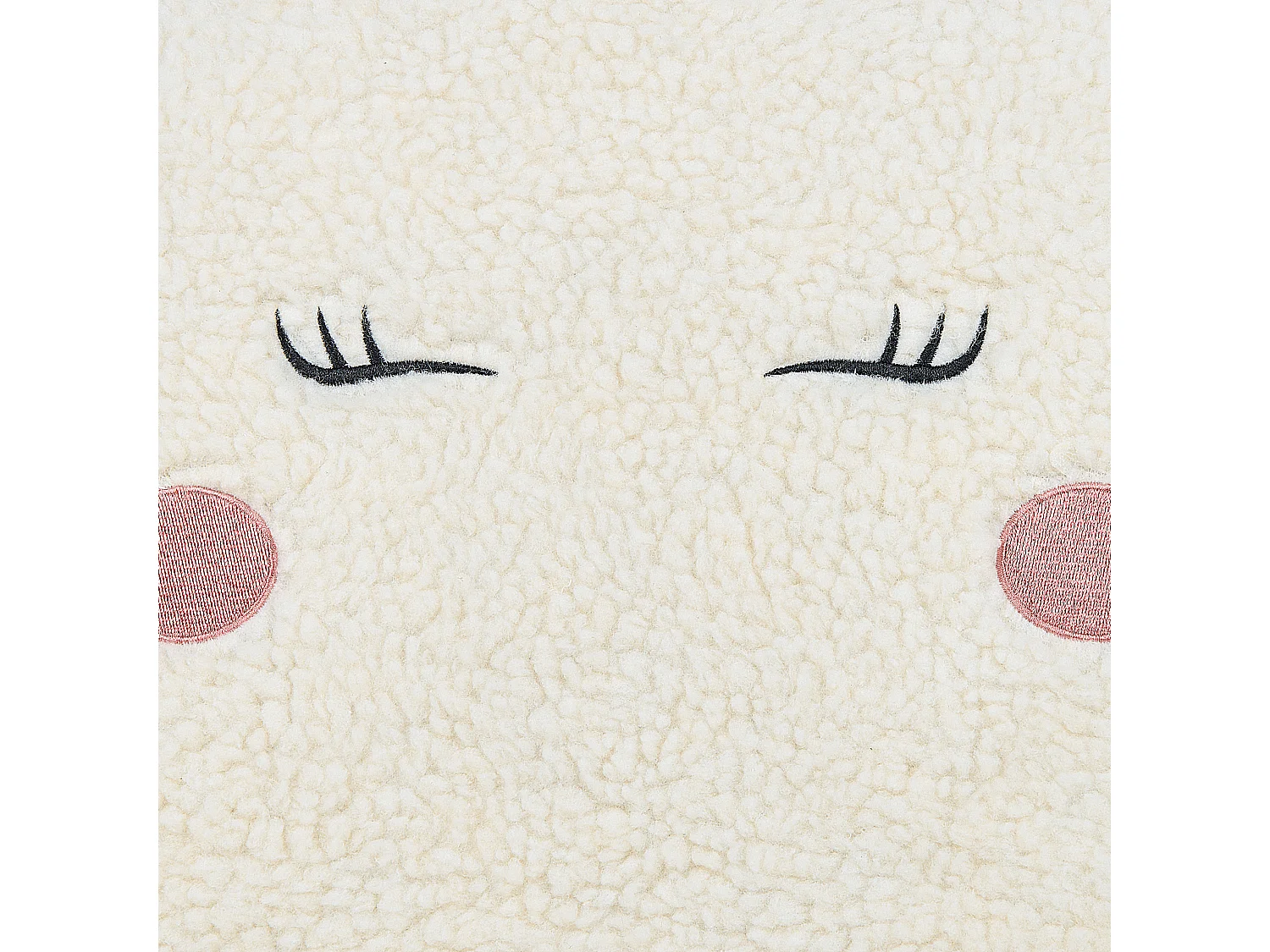 Fauteuil pour enfants Licorne LULEA Bouclé Blanc cassé