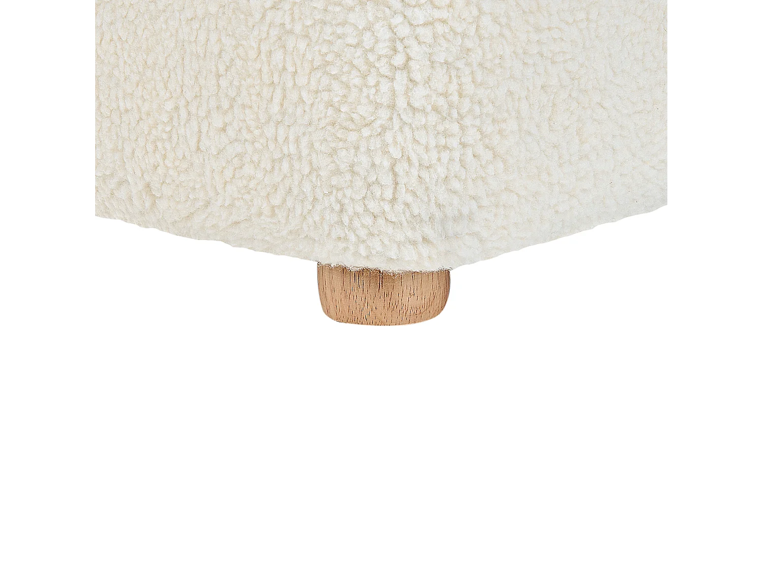 Kinderfauteuil LULEA Bouclé Gebroken wit