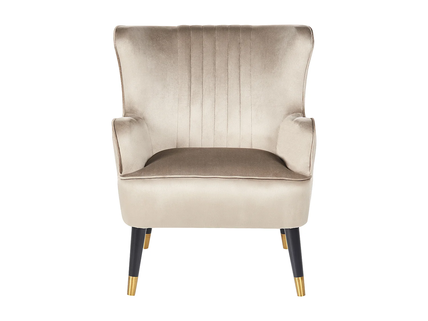 Sillón orejero VARBERG Terciopelo Beige