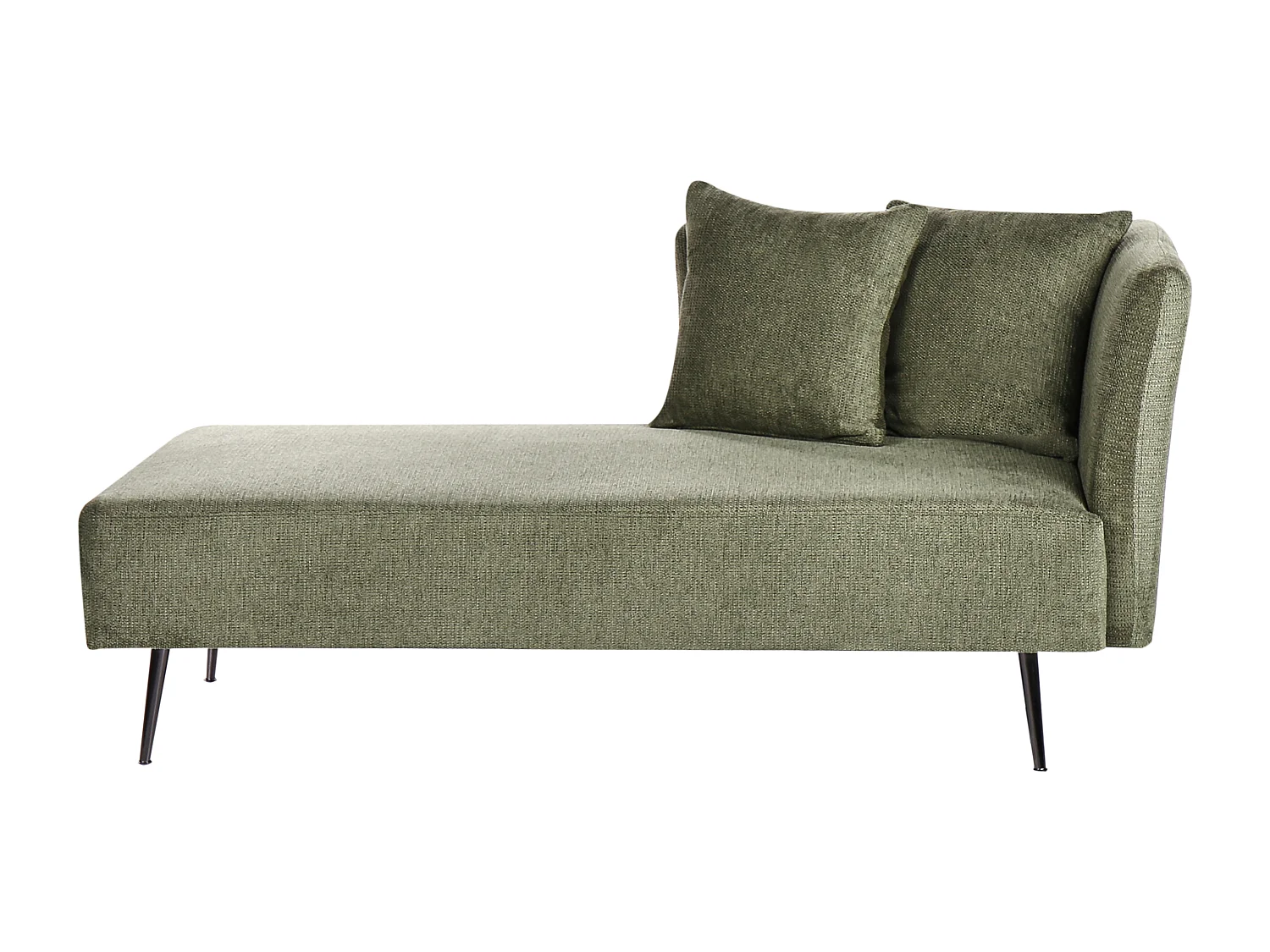 Rechtszijdige chaise longue RIOM Stof Groen