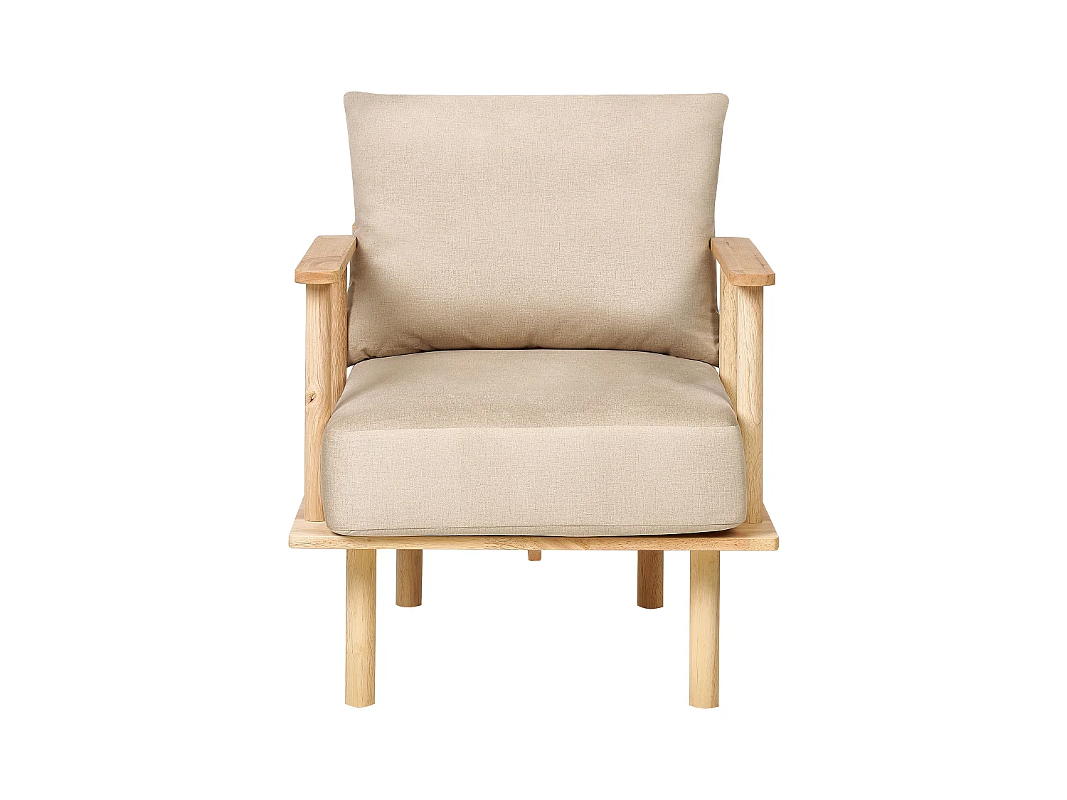 Komplet wypoczynkowy ASKER Piaskowy dla 3 osób