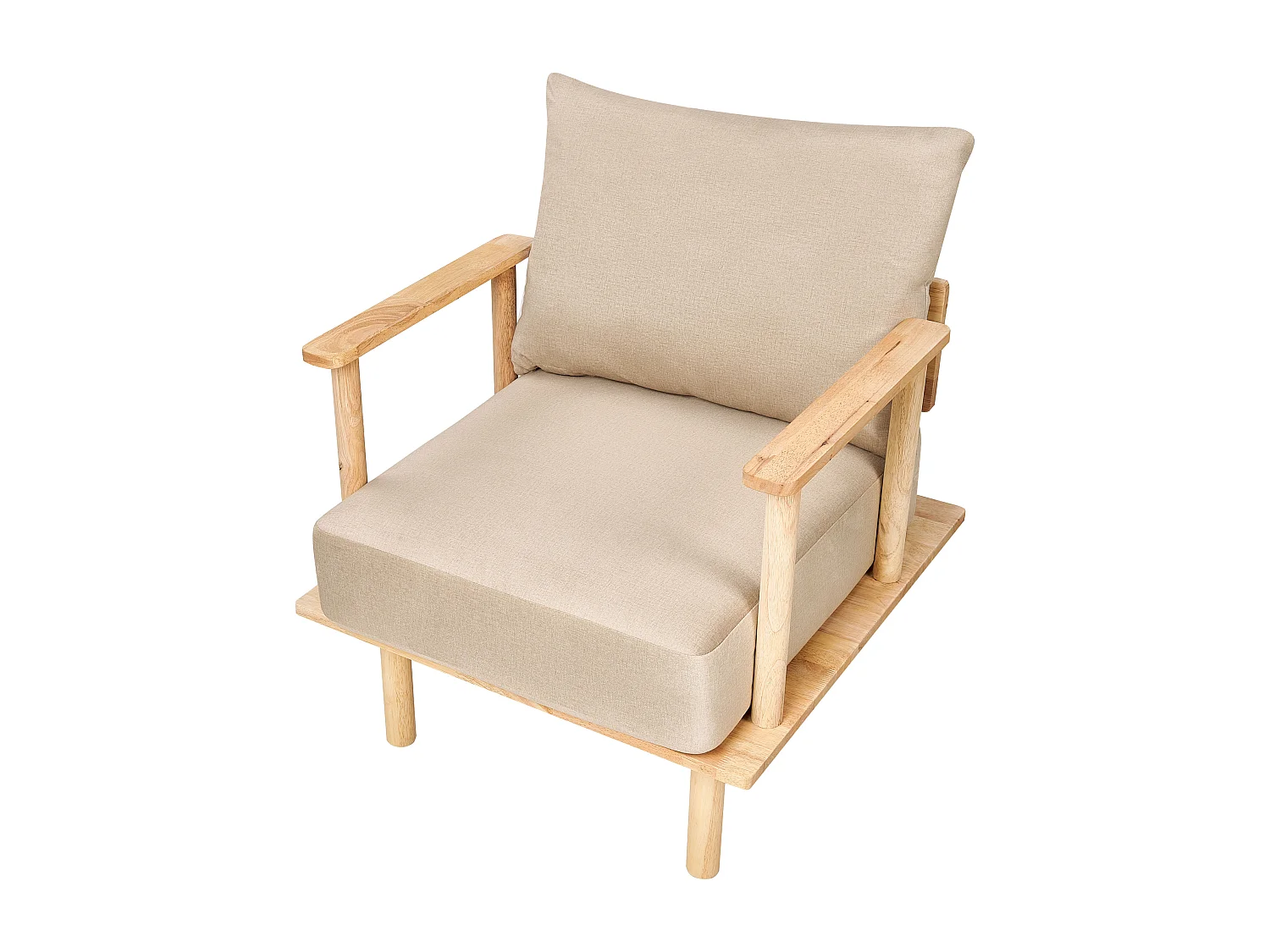 Sofa Set ASKER Stoff Sandbeige 3-Sitzer