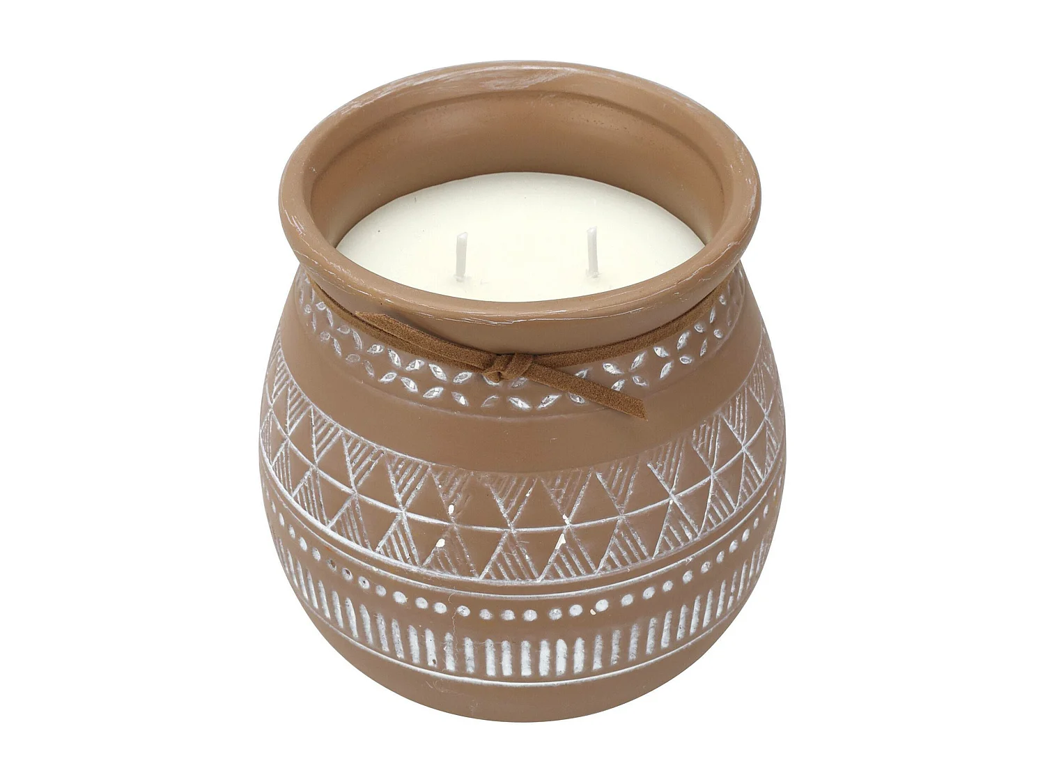 WELL HOME - Pack de 6 bougies aromatiques dans un récipient en ciment