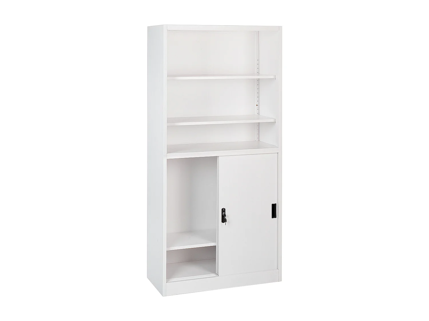 Büroschrank MUSCOVITE Metall Weiss