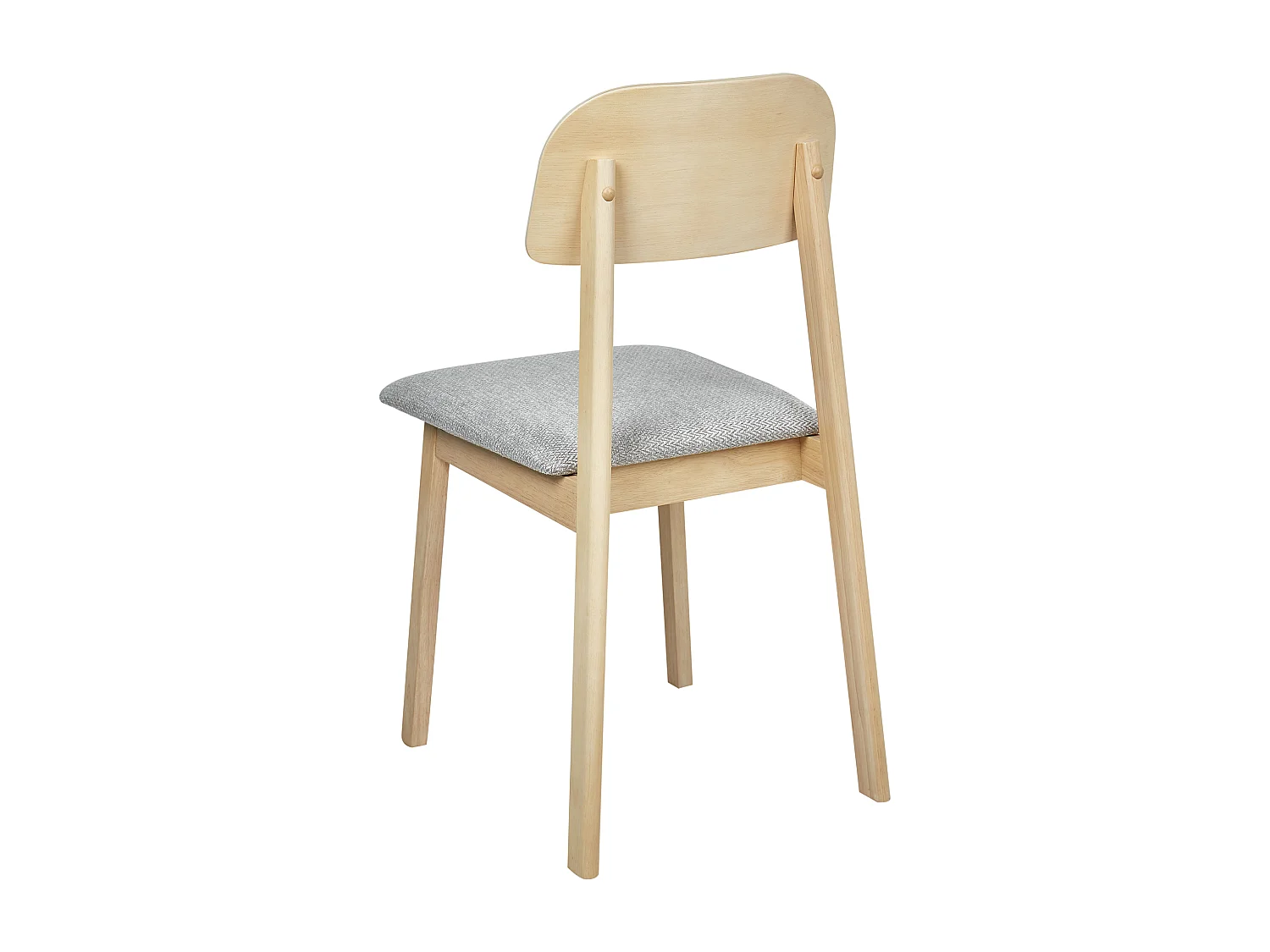 Set di 2 sedie da pranzo SCANDIA Legno Grigio chiaro